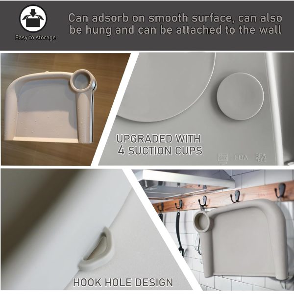 71BTB3doaBL._SL1500_.jpg Tray Compatible with Inglesina Fast Table Chair Silicone Feeding Tray for Clip-On