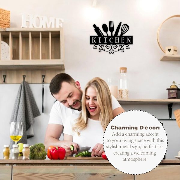 71CvzwVW6QL._AC_SL1500_.jpg 12" X 9.15" Metal Kitchen Signs Wall Decor Kitchen Wall Art Decorations