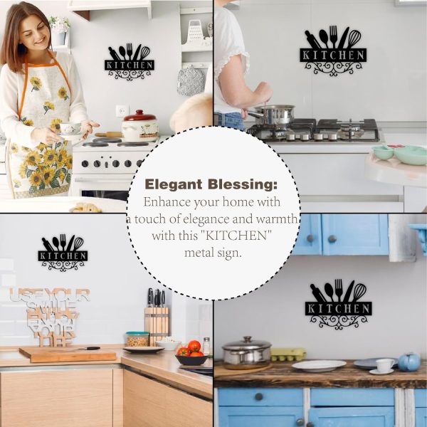 71UqxfMxk8L._AC_SL1500_.jpg 12" X 9.15" Metal Kitchen Signs Wall Decor Kitchen Wall Art Decorations