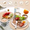 71VyV4XAhNL._AC_SL1500_.jpg Round Woven Placemats of 4 13 Inches Table Place Mats for Dining