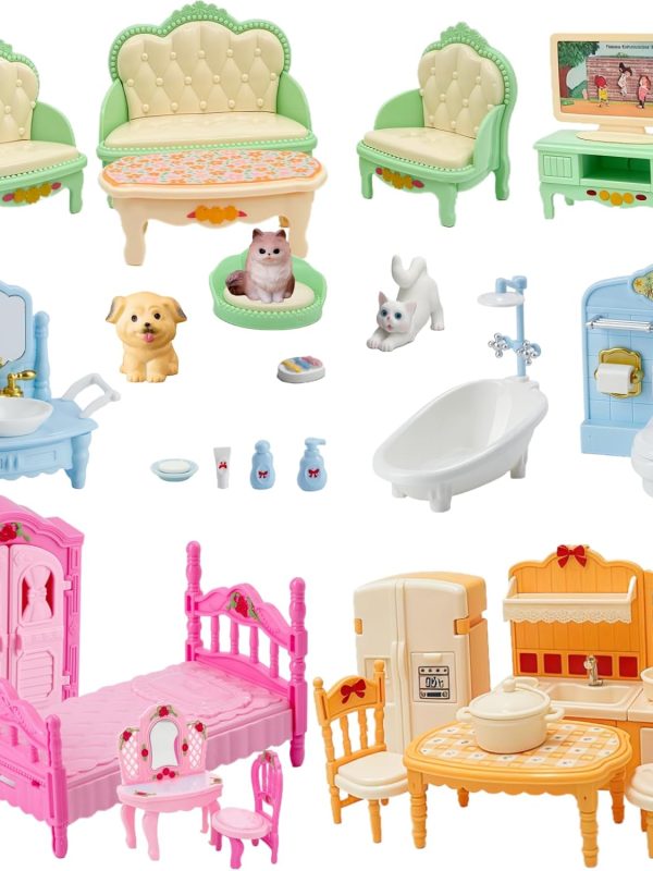 Complete Room Collection with Kitchen Dining Living Room Bedroom and Bathroom Accessories