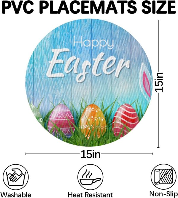 71uO7g4IlL._AC_SL1200_.jpg Placemats for Round Table of 4 with Round Centerpiece Mat Farmhouse Grape