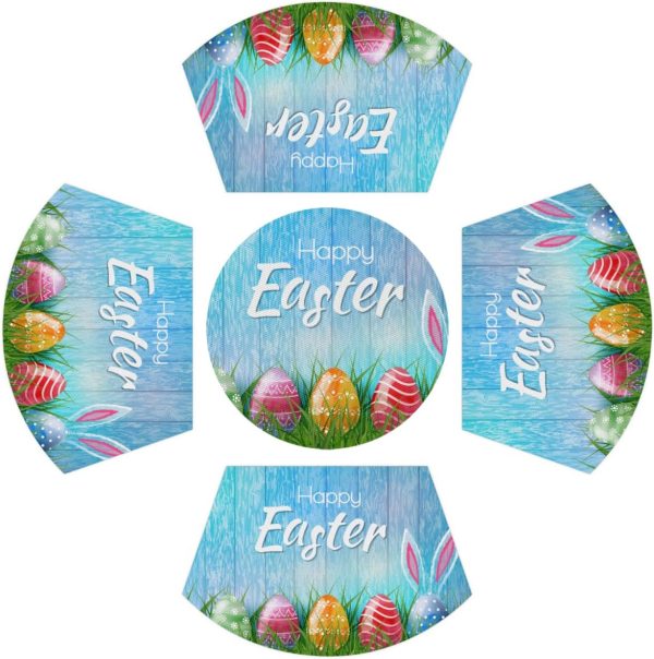 71xEzaDNEL._AC_SL1200_.jpg PVC Placemats for Round Table Set of 4 with Round Centerpiece Mat,